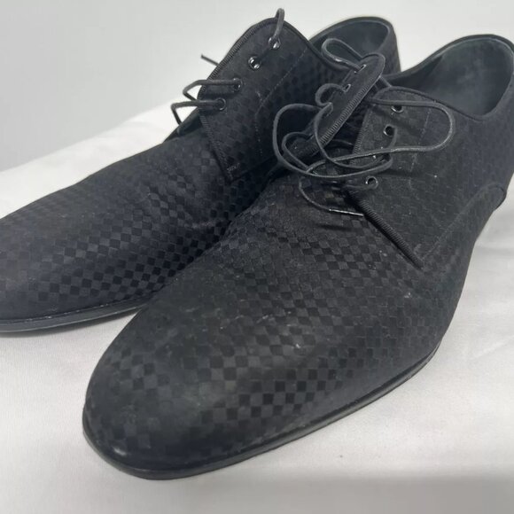 Louis Vuitton Paris Mens Laced Black SOLFERINO DERBY Dress Shoes Size 8.5 MT0168 main image 7
